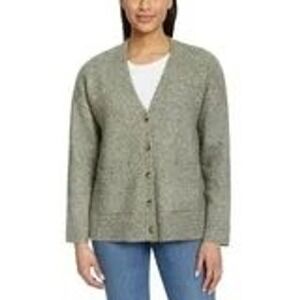 NEW Ella Moss Womens V-Neck Button Front Cardigan Sweater Green XL 1815409